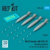 RESKIT RS72-0496 Mk.83 bombs with BSU-85 thermally protected (4 pcs) (F-14, F/A-18, AV-8B, S-3) (3D printed) (1/72)